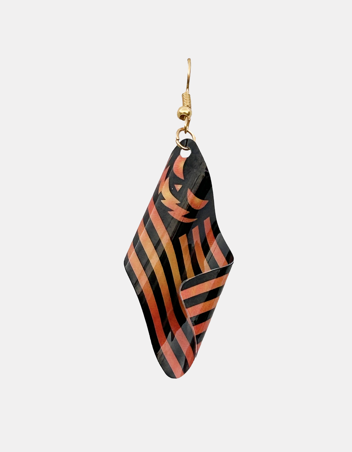 3D Halloween Flag Earrings (Handmade)