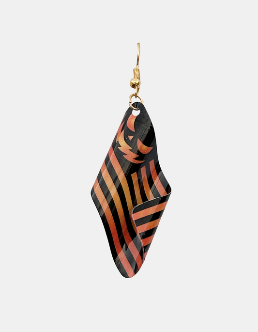 3D Halloween Flag Earrings (Handmade)